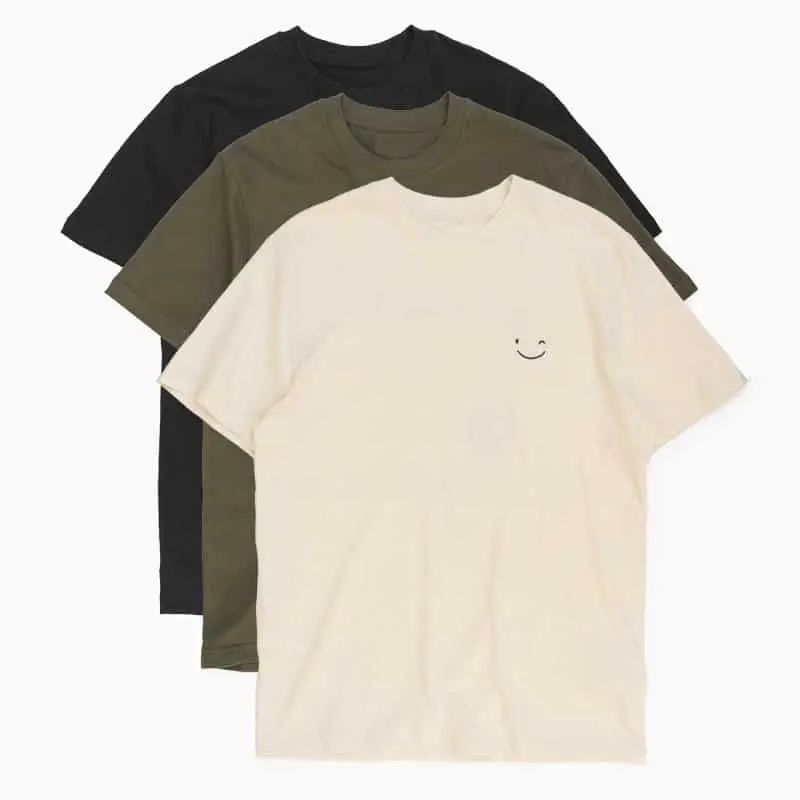 Sweet Spot Kaffee T-Shirts in schwarz, grün und beige
